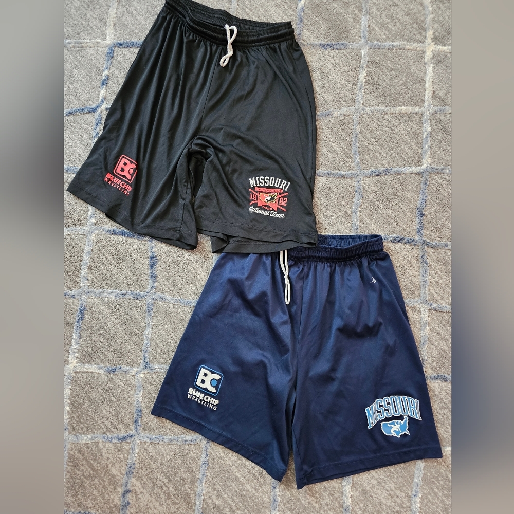 Lot of 2 Missouri wrestling National team athletic shorts,  size men's small